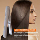 Cordless Curling Iron Mini Hair Straightener Iron Straightening Styling Tools Hair Curler Flat Iron Beard Straightener