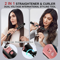 Professional Ceramic Hair Straightner Six Adjustable Temperature Settings 230F To 450F 15